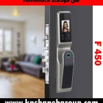 دستگیره دیجیتال Homelock F450 نصب شده روی درب چوبی، دستگیره هوشمند, قفل دیجیتال اثر انگشتی, قفل درب هوشمند, قفل دیجیتال ضد سرقت, قفل رمزدار, قفل دیجیتال کارت‌خور, دستگیره امنیتی دیجیتال, قفل درب هوشمند منزل, قیمت دستگیره دیجیتال، دستگیره دیجیتال در اصفهان، هوم لاک، دستگیره Homelock، نماینده دستگیره هوم لاک